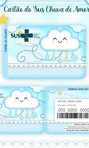 Cartão SUS Chuva de Amor