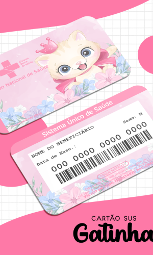 Cartão SUS Gatinha