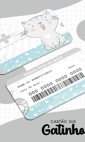 Cartão SUS Gatinho