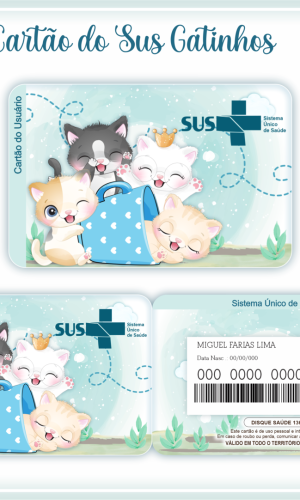 Cartão SUS Gatinho