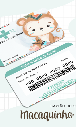 Cartão SUS Macaco