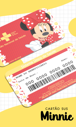 Cartão SUS Minnie
