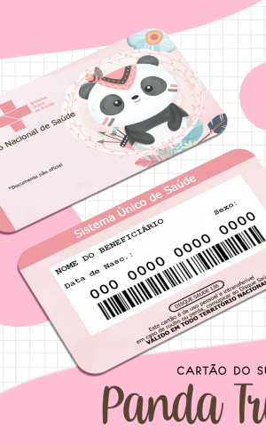 Cartão SUS Panda