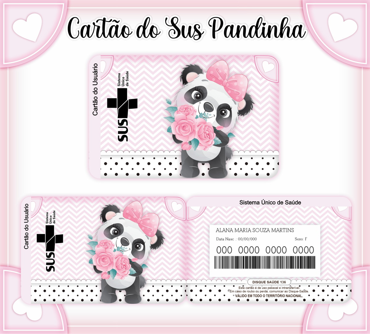 Cartão SUS Panda