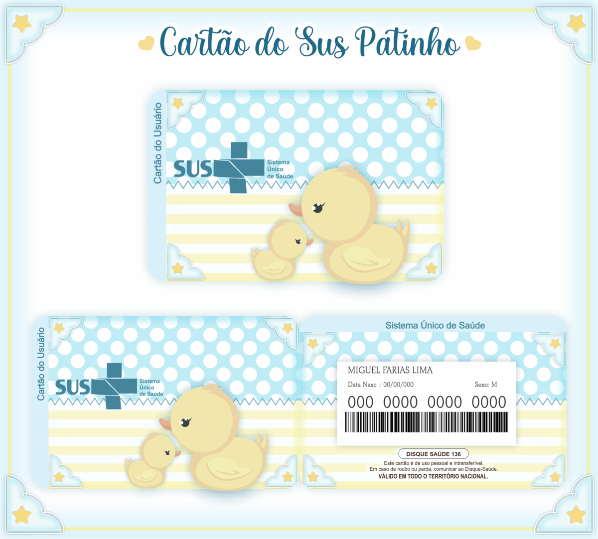 Cartão SUS Patinho