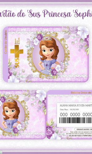 Cartão SUS Princesa Sofia