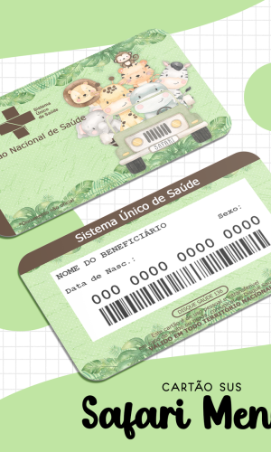 Cartão Sus Safari Menino