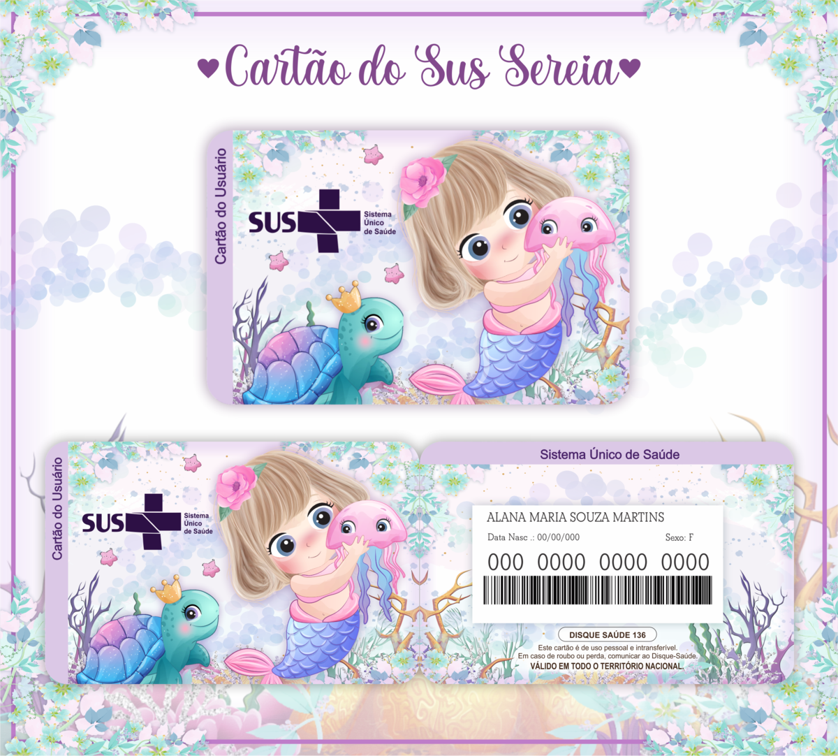 Cartão SUS Sereia