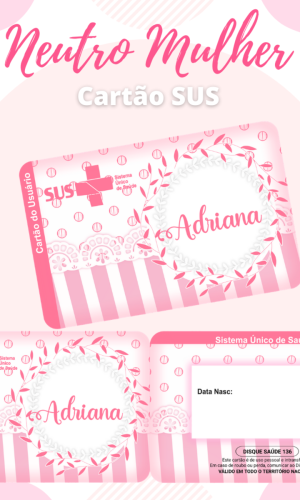 Cartão SUS neutro