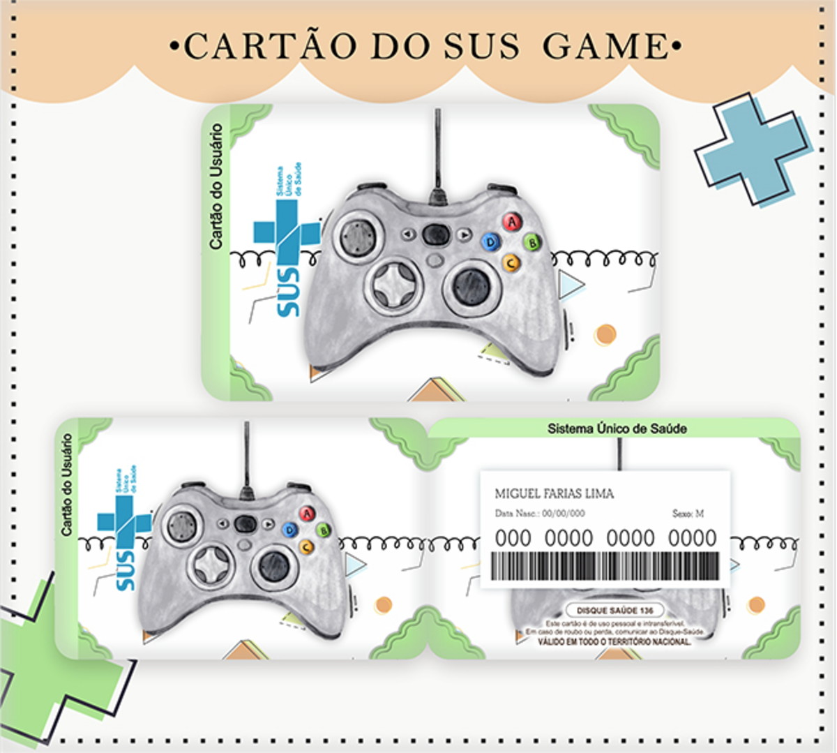 Cartão Sus Playstation