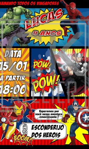 Convite Avengers