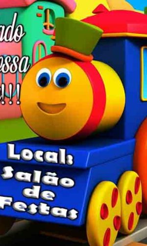 Convite Bob o trem