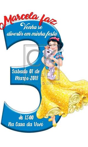 Convite Branca de Neve