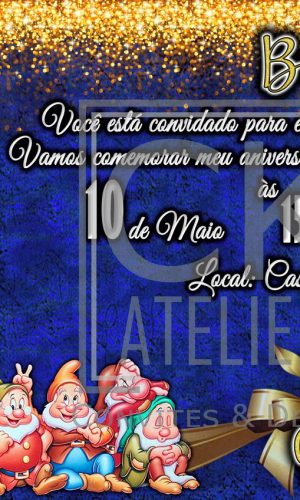 Convite Branca de Neve