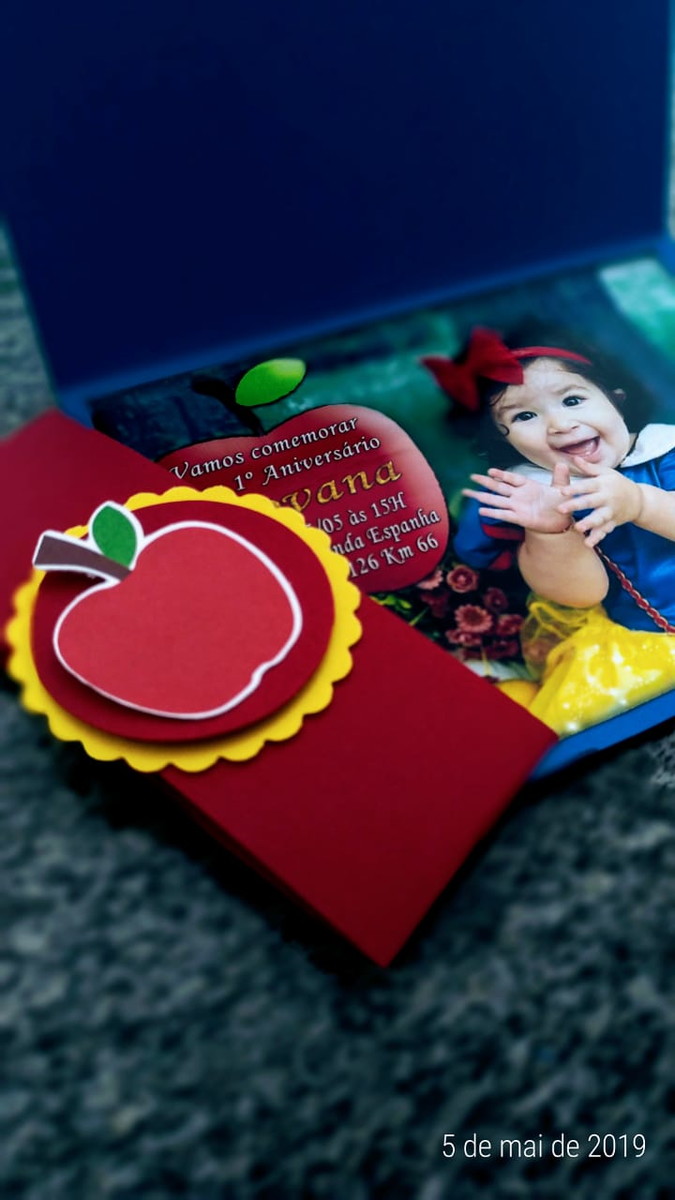 Convite Branca de Neve