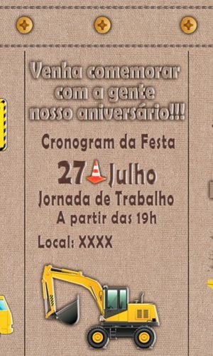 Convite Caminhão e Trator