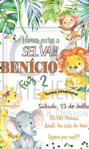 Convite Chá de Bebe cute