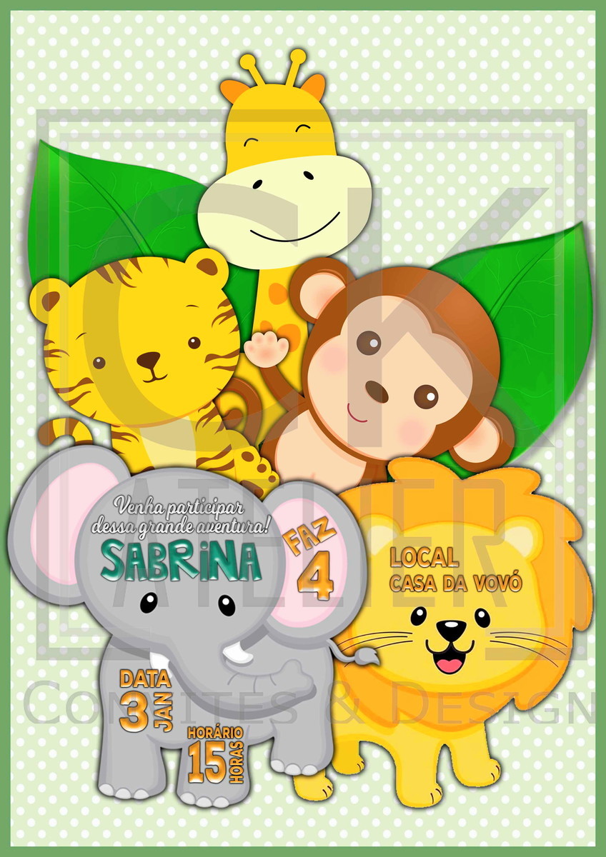 Convite Chá de Bebe cute