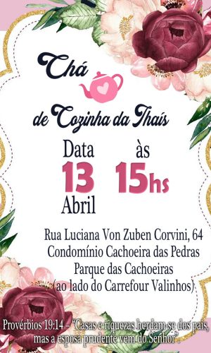 Convite Chá de Cozinha