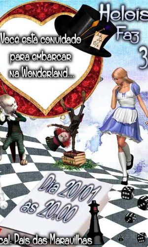 Convite Digital Alice País Maravilhas
