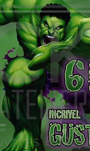 Convite Digital Avengers - Hulk