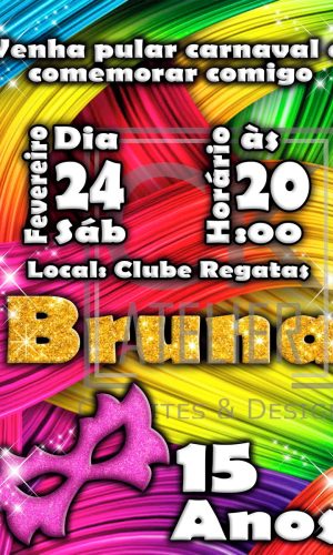 Convite Digital Baile de Máscaras