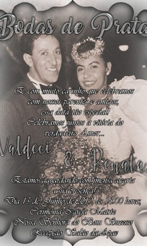 Convite Digital Bodas de Prata