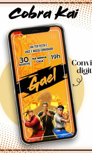 Convite Digital Cobra Kay