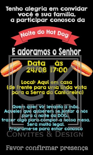 Convite Digital Hot Dog