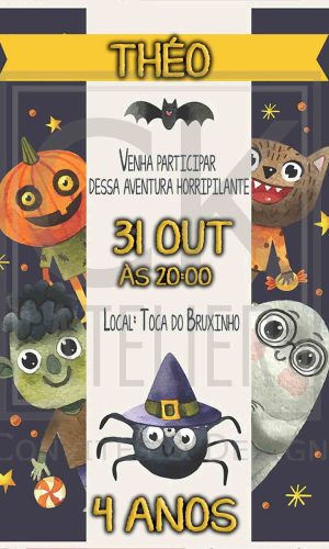 Convite Digital Halloween