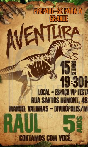 Convite Digital Jurassic