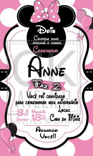 Convite Digital Minie