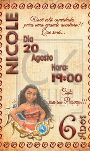 Convite Digital Moana