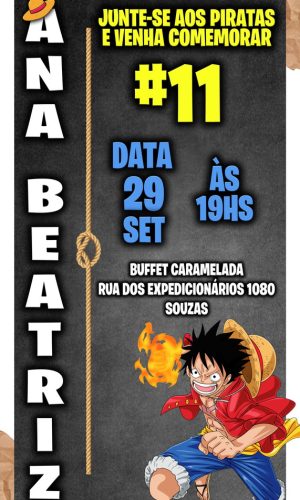 Convite Digital One Piece