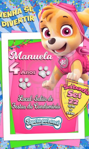 Convite Digital Patrulha Canina