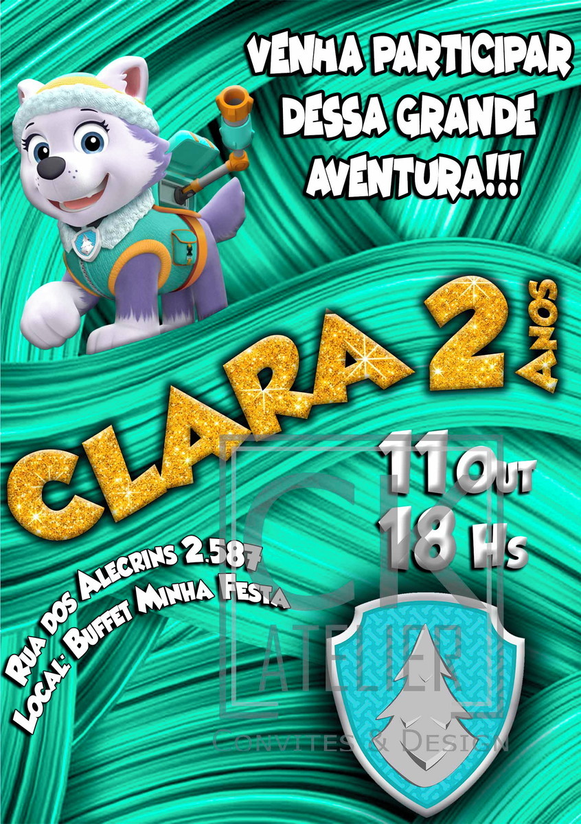 Convite Digital Patrulha Canina