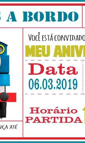 Convite Digital Tomas e seus amigos
