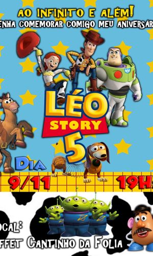 Convite Digital Toy Story