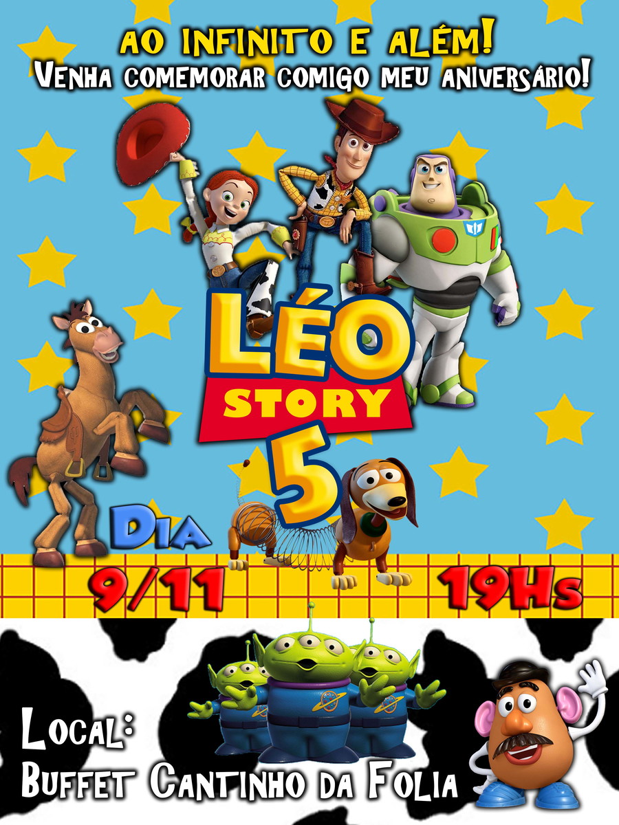 Convite Digital Toy Story
