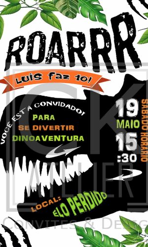 Convite Dinossauro