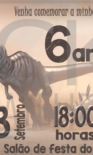 Convite Dinossauro