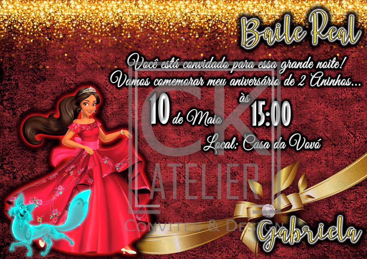 Convite Elena of avalor