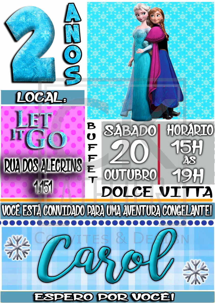Convite Frozen