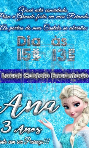 Convite Frozen