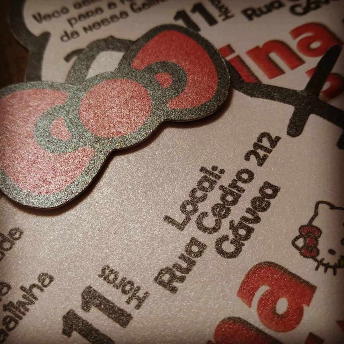 Convite Hello Kitty - Imagem 2