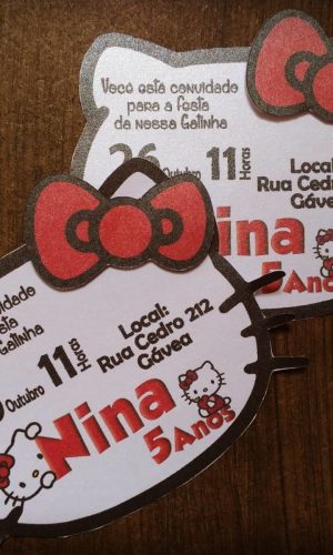 Convite Hello Kitty
