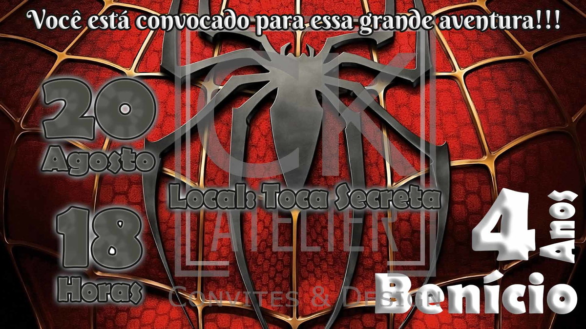 Convite Homem Aranha