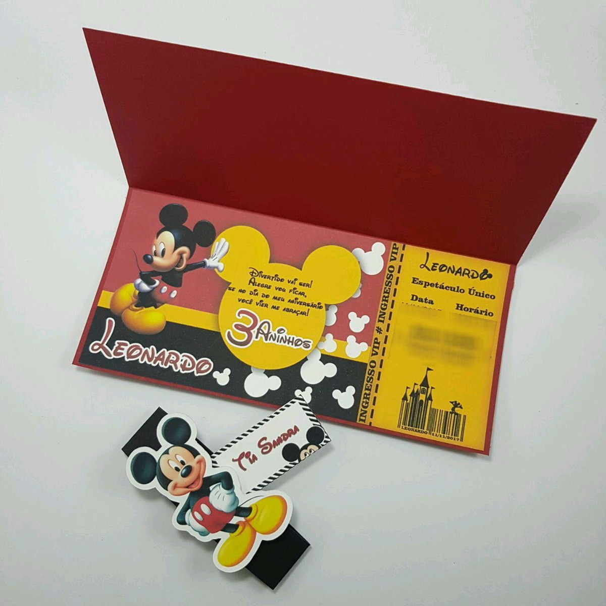 Convite Mickey