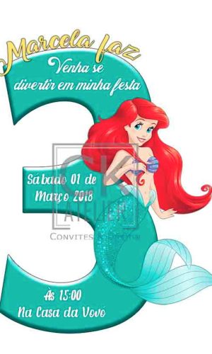 Convite Pequena Sereia