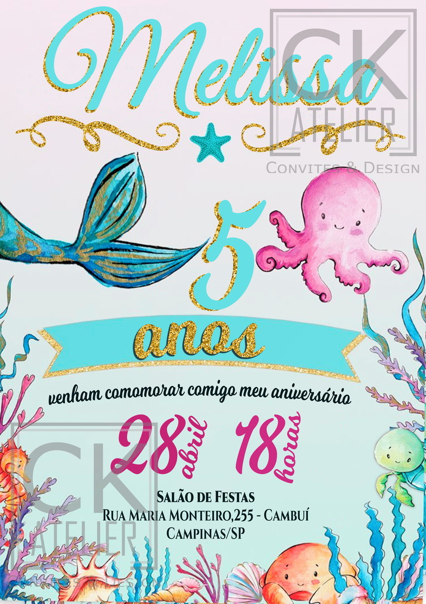 Convite Sereia
